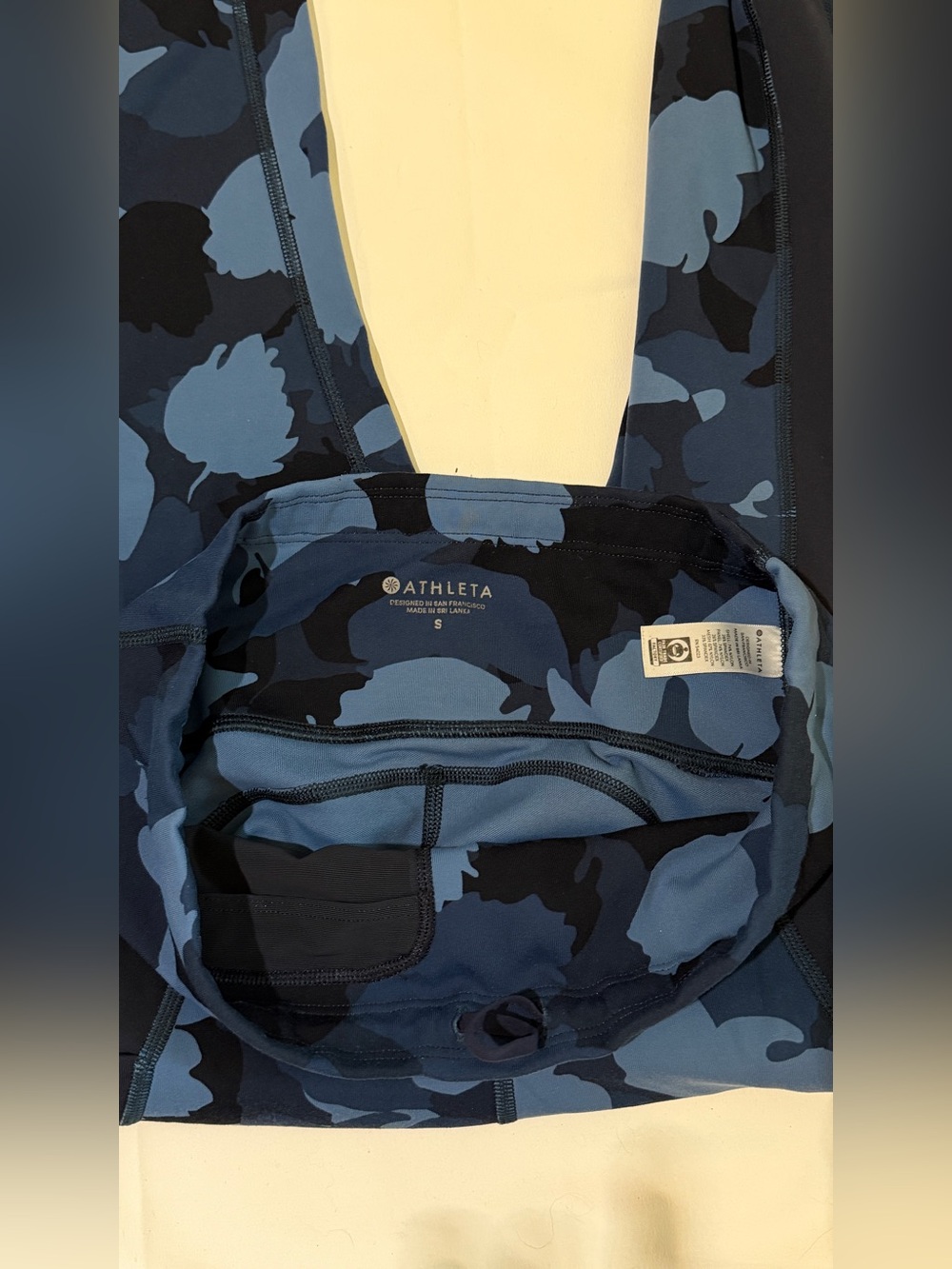 Athleta Blue Camo Leggings - Picture 4 of 7